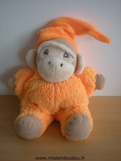 Nounours Singe Orange - Très bon état