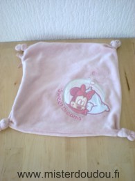 Disney Souris Carré rose avec fermeture eclaire seet dreams - Très bon état