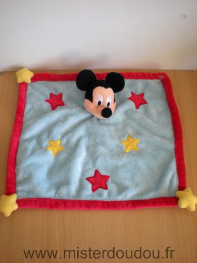 Disney Souris Mickey bleu rouge etoiles jaunes - Bon état