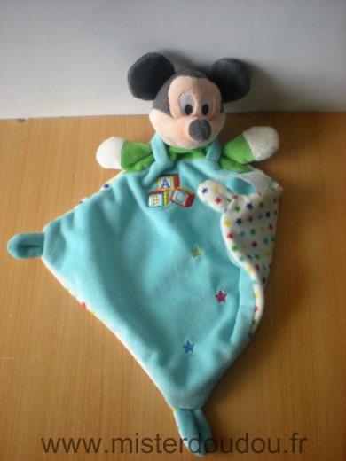 Disney Souris Mickey plat losange bleu vert abc ballon - Très bon état