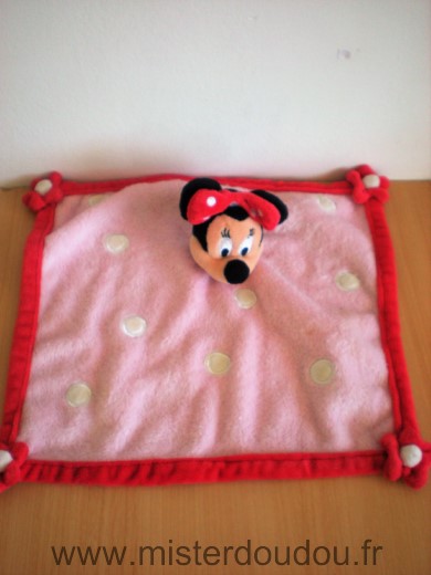 Disney Souris Minnie rose points blanc liseret rouge - Très bon état