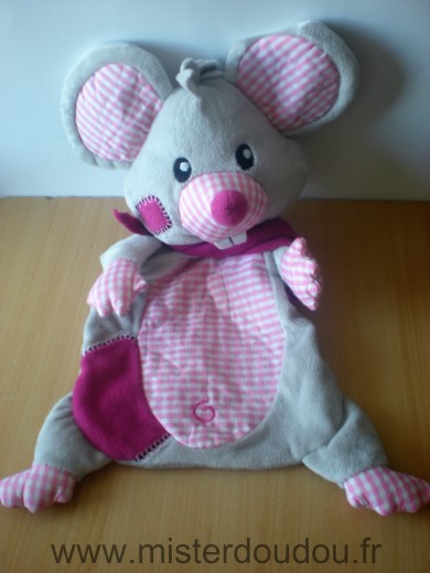 Gingo biloba Souris Sanodiane gris rose poche arriere range pyjama - Très bon état