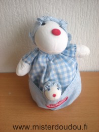 Jacadi Souris Carreaux bleu blanc avec poche bébé - Très bon état