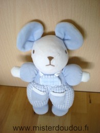 Nounours Souris Blanc bleu - Très bon état