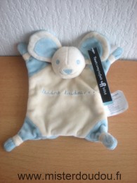 Tout compte fait Souris Ecru bleu clair "tendre doudou ..." - Neuf