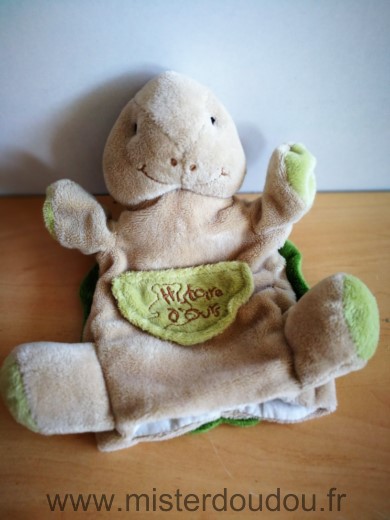Histoire d ours Tortue Beige vert - Très bon état
