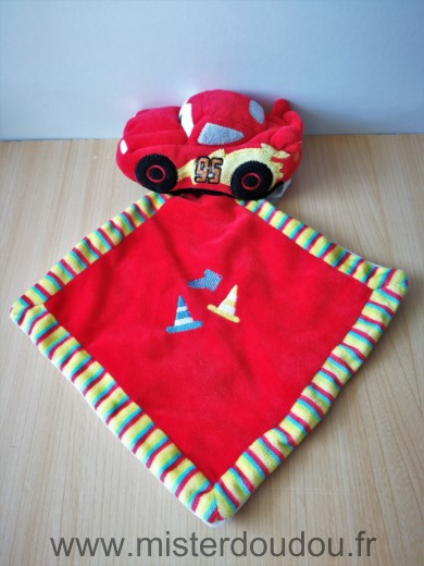 Disney Voiture Voiture cars rouge mouchoir rouge rayures - Très bon état
